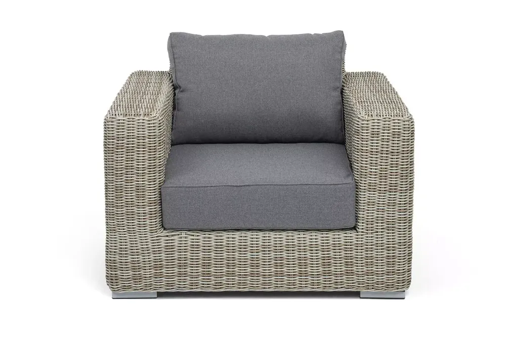 "Боно" кресло из искусственного ротанга, цвет бежевый