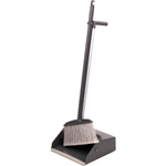 Совок для мусора КОМПЛЕКТ щетка + 2 рукоятки по 80 см, БОЛЬШОЙ улица / офис / дом, серый LAIMA PROFESSIONAL, 606663