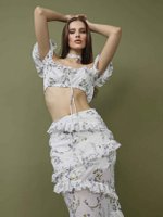 Топ с коротким рукавом Сара, Белый
