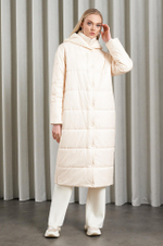 0098 Пальто женское (ванильный)