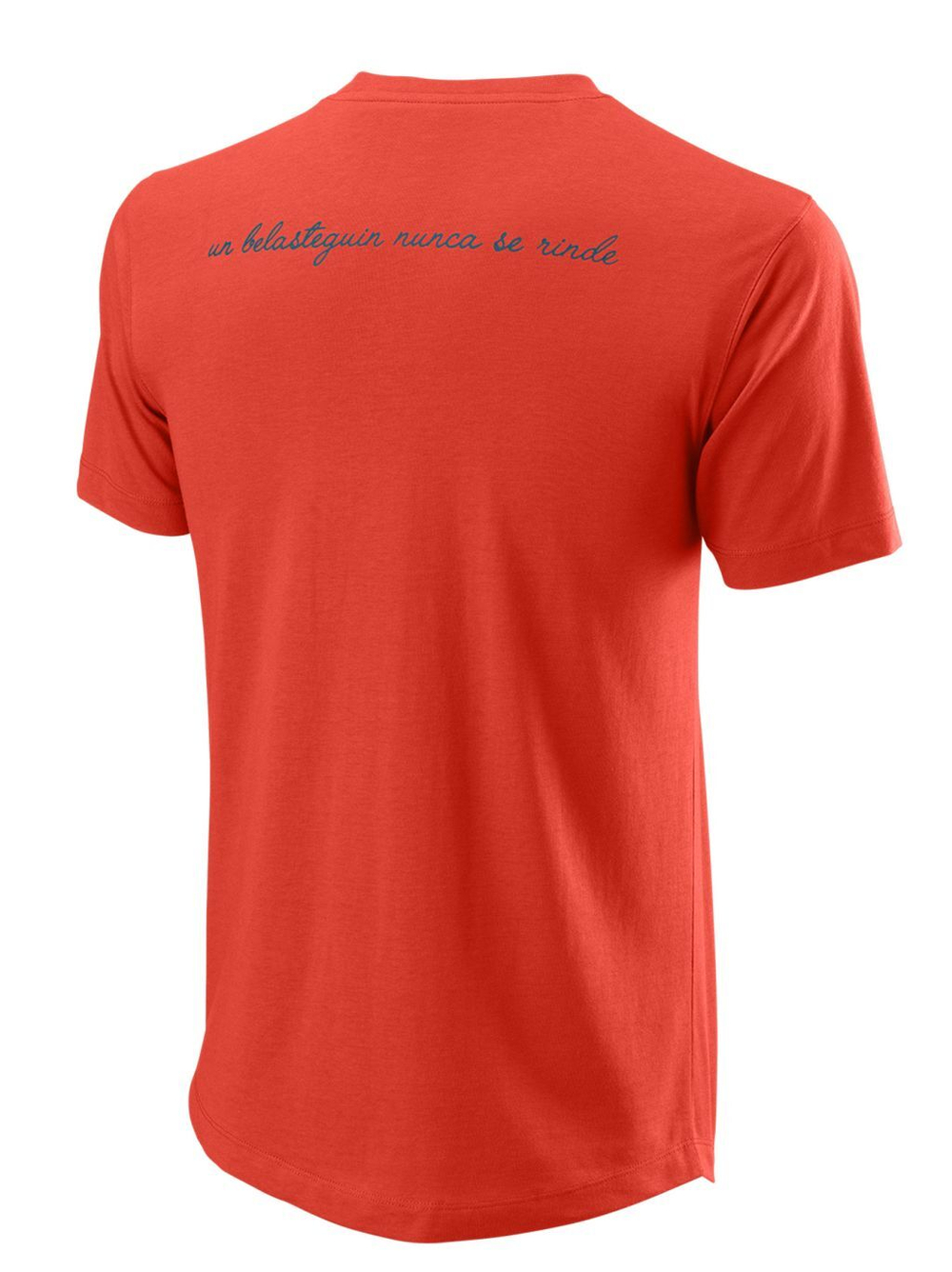 Мужская теннисная футболка Wilson Bela Hype Tech Tee M - fiesta