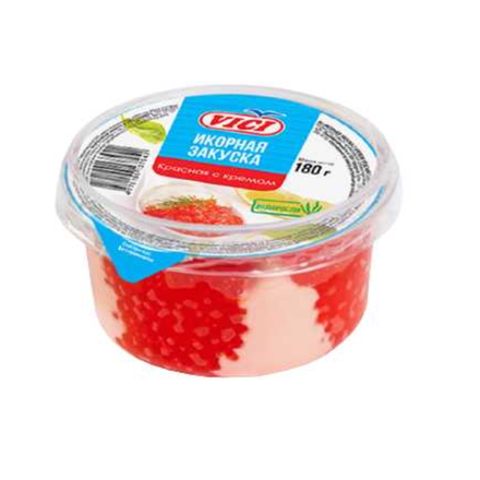 Икорная закуска Vici красная с кремом 180 гр