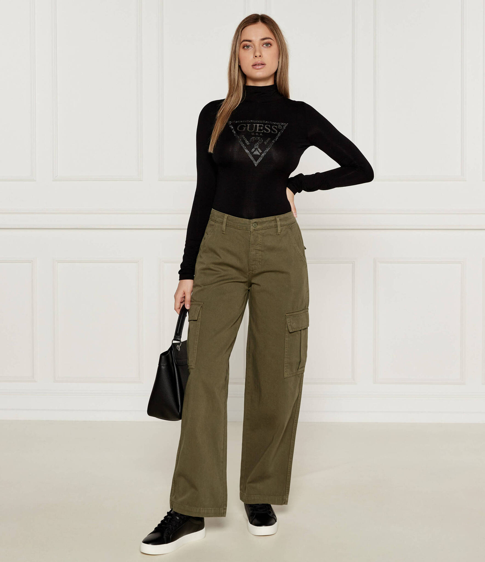 Брюки карго Guess Jeans - хаки(W4YB61 WGCV1)