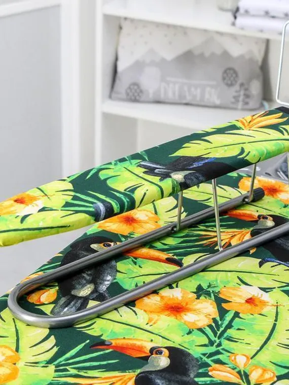 Доска гладильная Nika «Эльза де люкс», 122×40 см, металл, регулируемая высота до 93 см рисунок МИКС