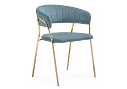 Стул на металлокаркасе Kamelia 1 light blue /gold