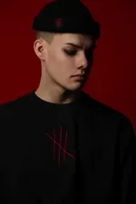 Футболка Нетак Оверсайз Смола кругового терпения 1.0 Черная