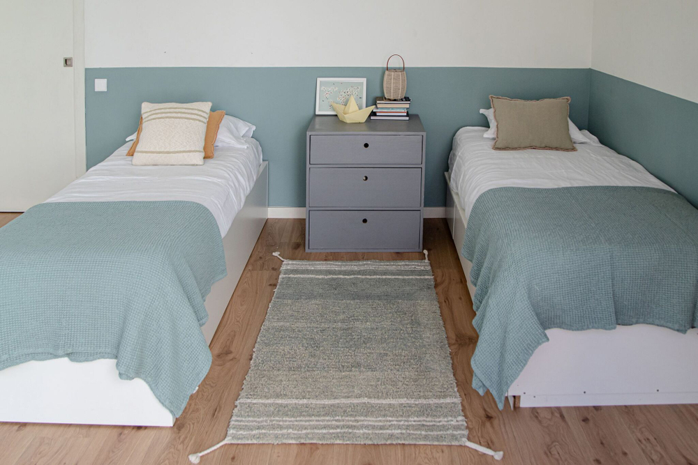 Двусторонний стираемый ковер Lorena Canals Twin Vintage Blue XS (80 x 140 см)