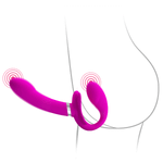 Лиловый безремневой вибрострапон Pretty Love Valerie BW-022061