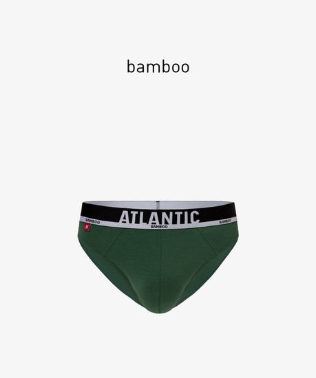 Мужские трусы слипы спорт Atlantic MP-1565, зеленые