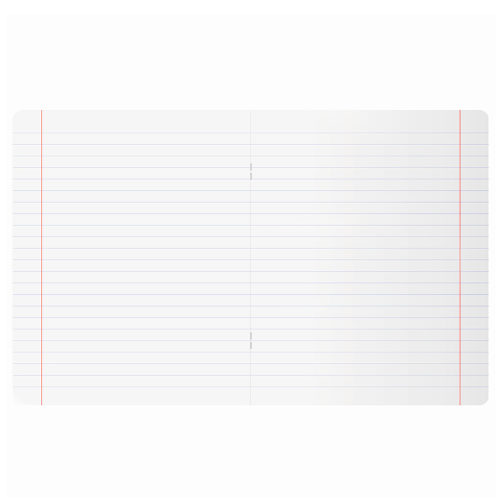 Тетрадь общая BG "Неизведанный путь", А4, 48 листов в линейку, глянцевая ламинация, белый,на скрепке