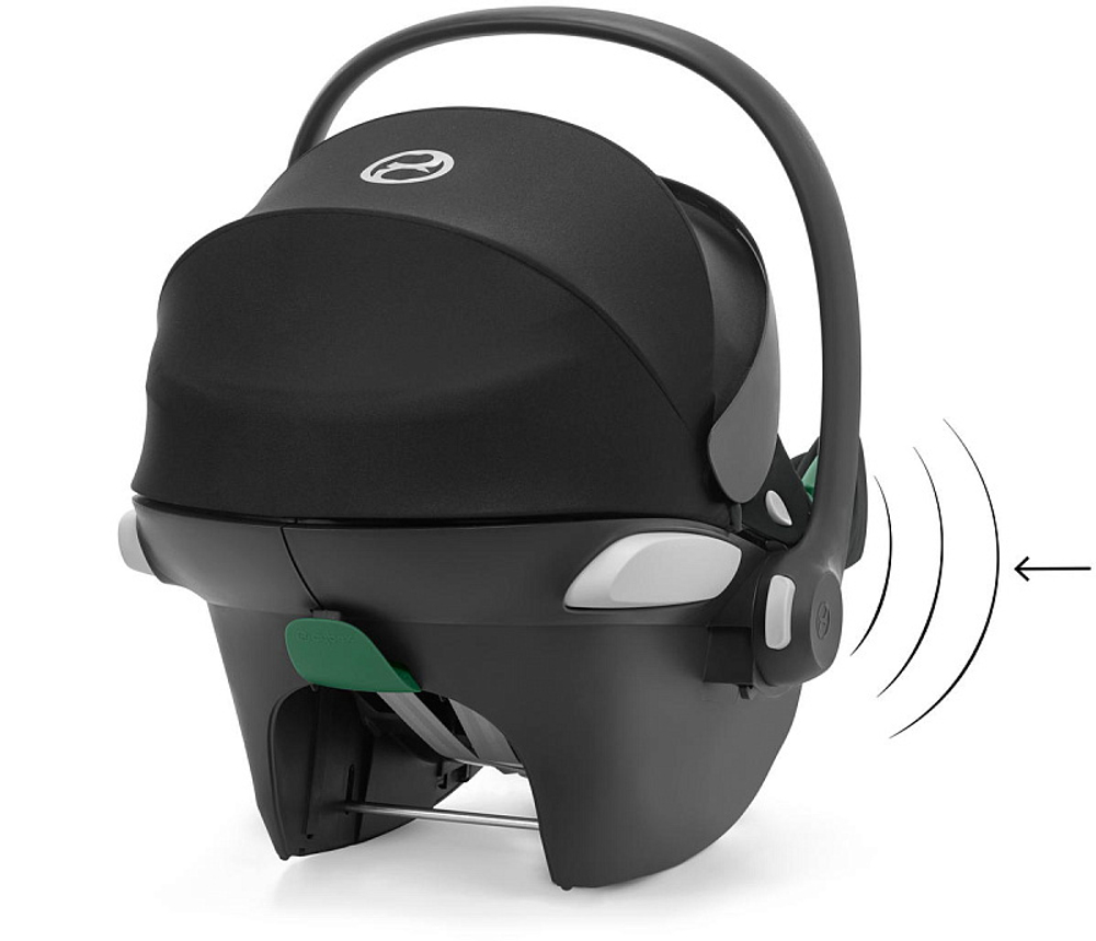 Коляска 3 в 1 Cybex Priam IV Matt Black complete и автокресло Aton B2 i-Size Volcano Black Off White