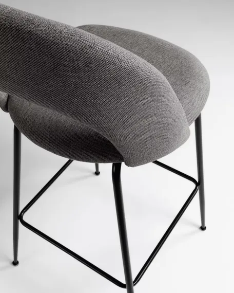 Полубарный стул Mahalia 63 см темно-серый