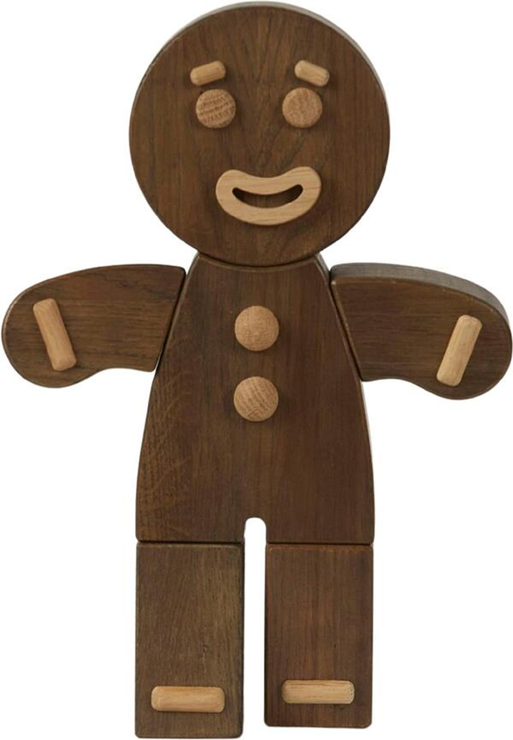Статуэтка Boyhood Gingerbread Man, дерево, 30 см, коричневая