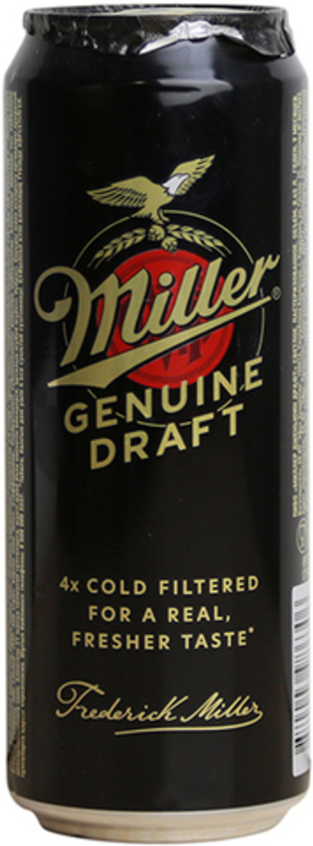 Пиво Миллер Дженюин Драфт / Miller Genuine Draft 0.44 - банка