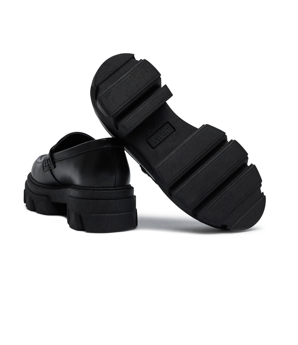 Кожаные мокасины Alohas - черный(S00190)