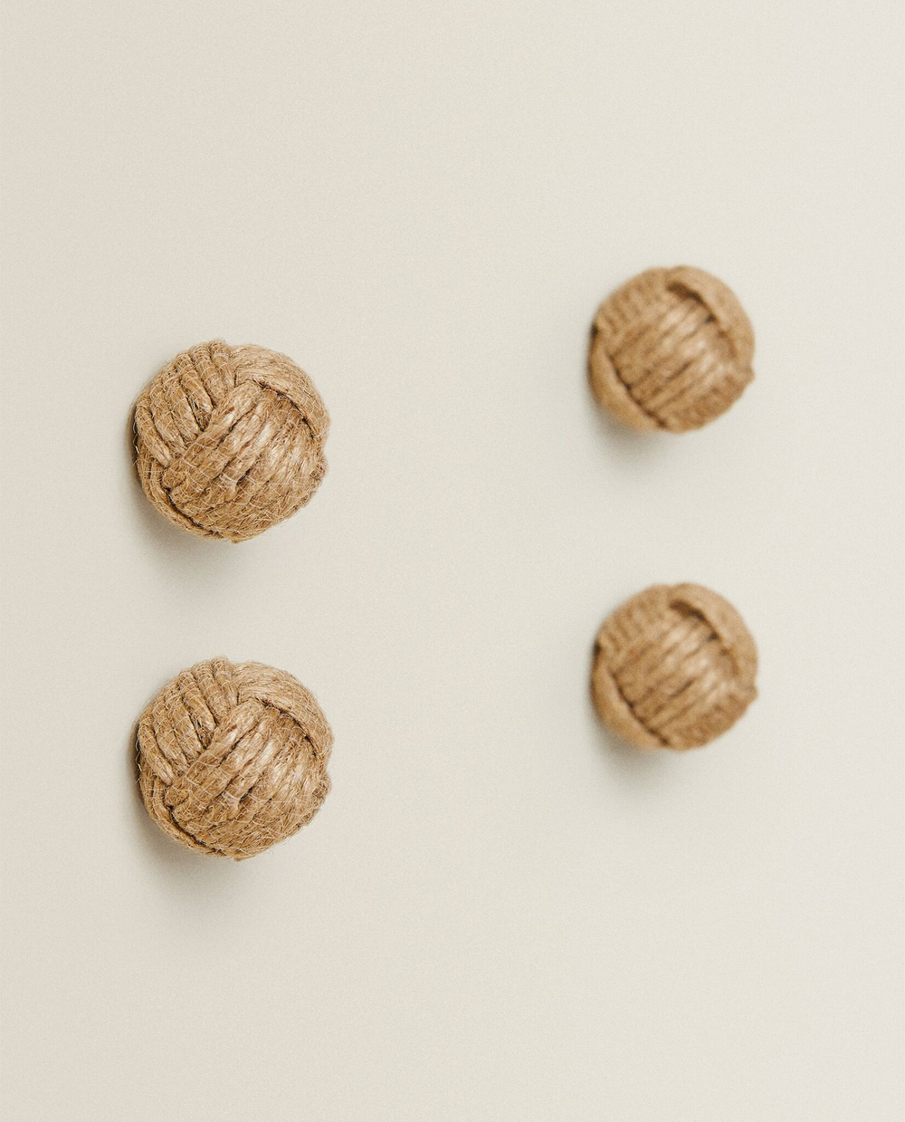 ZARA HOME МЕБЕЛЬНАЯ РУЧКА В ФОРМЕ УЗЛА ИЗ ВЕРЕВКИ (НАБОР ИЗ 4 ШТ.)