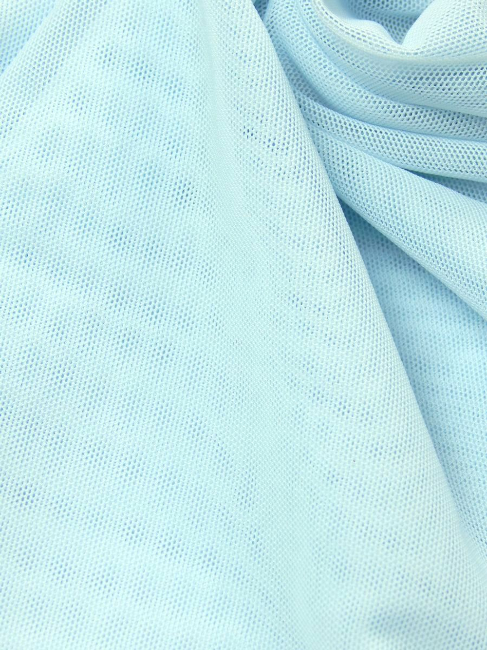 Сетка эластичная светло-голубая метражом мелкая ячейка (Турция)