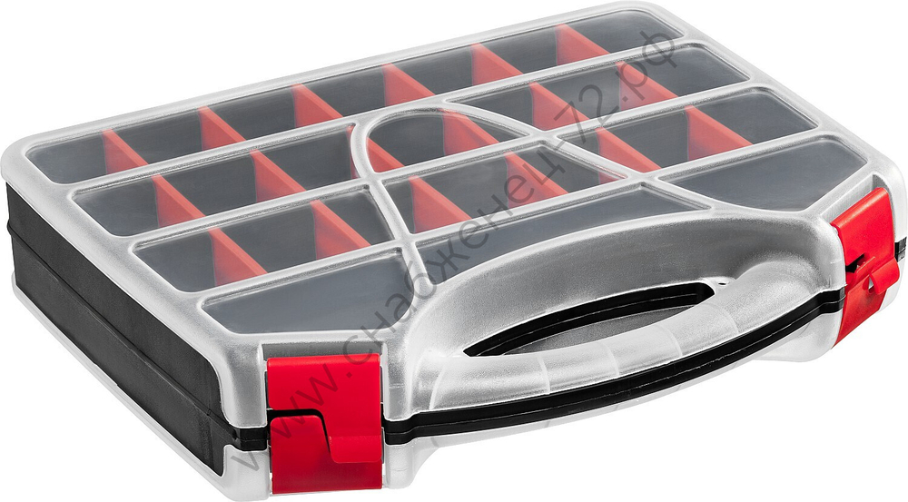 ЗУБР ДОН-42, 320 х 260 х 70 мм, двухсторонний органайзер с 42 ячейками (38036-42)