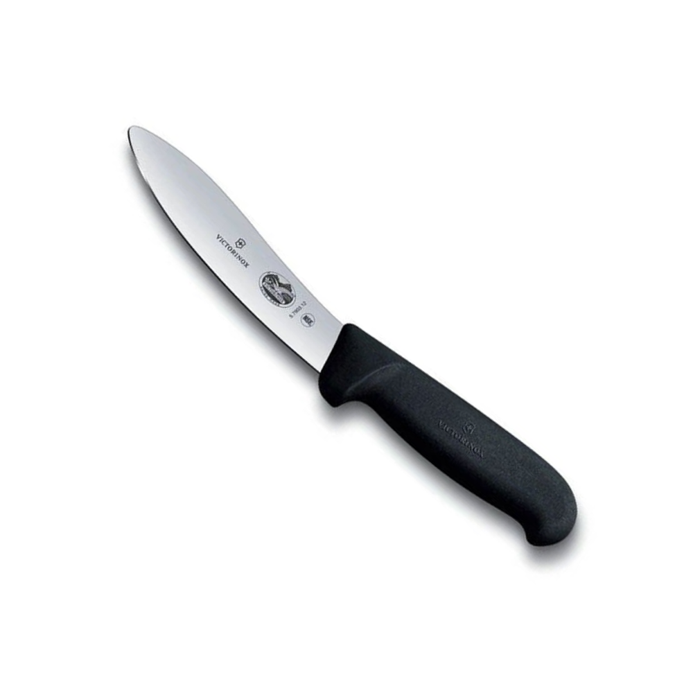 Нож Victorinox разделочный, лезвие 12 см прямое, черный