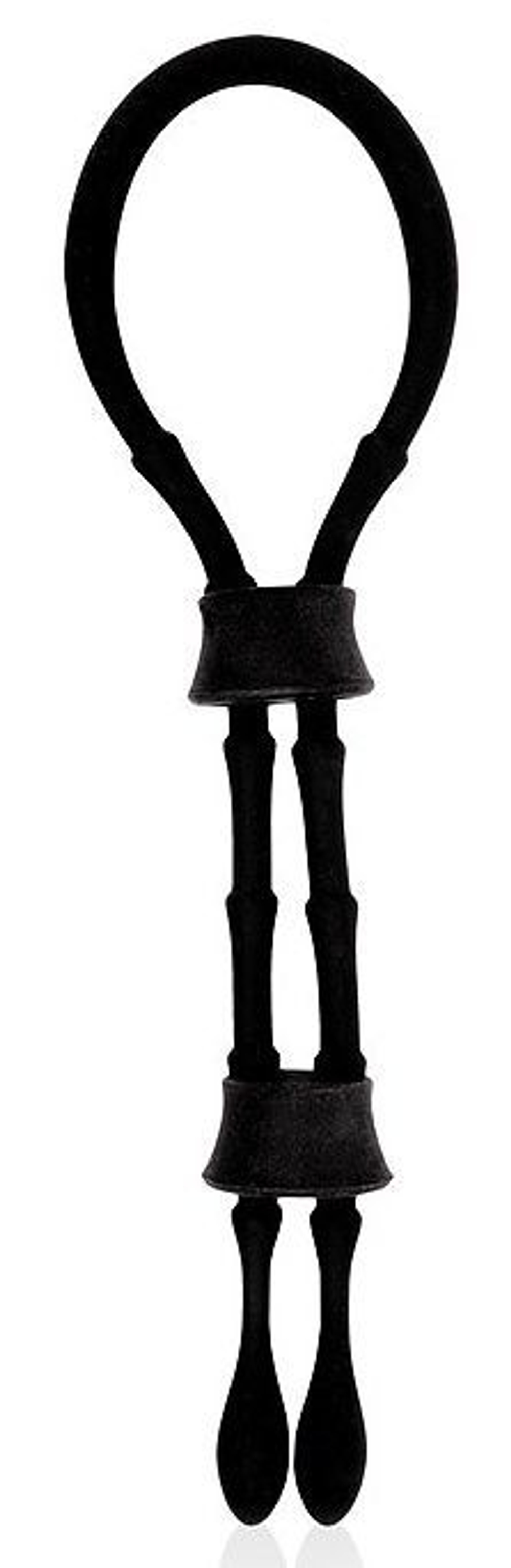 Эрекционное кольцо-лассо Sex Expert с двумя утяжками, силикон