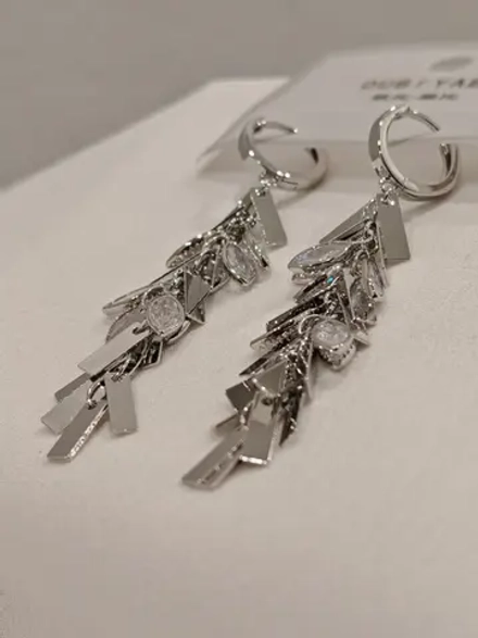 Серьги Oubi Yabi «Серебряная ветвь» Silver