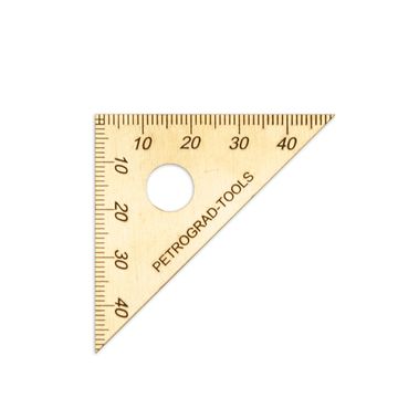 Угольник разметочный треугольный, ПЕТРОГРАДЪ, 90*45*45