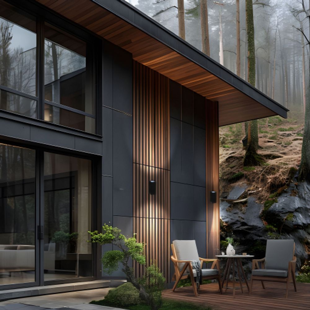 Декоративная подсветка ЭРА WL38 BK MR16/GU10 (2 шт.), черный, для интерьера, фасадов зданий | Фасадная декоративная подсветка