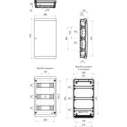 Корпус пластиковый встраиваемый ЭРА COMFORT ЩРВ-П-36 IP40 белый | Корпуса пластиковые модульные