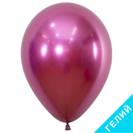 Воздушный шар, цвет 912 - фуксия, хром, с гелием