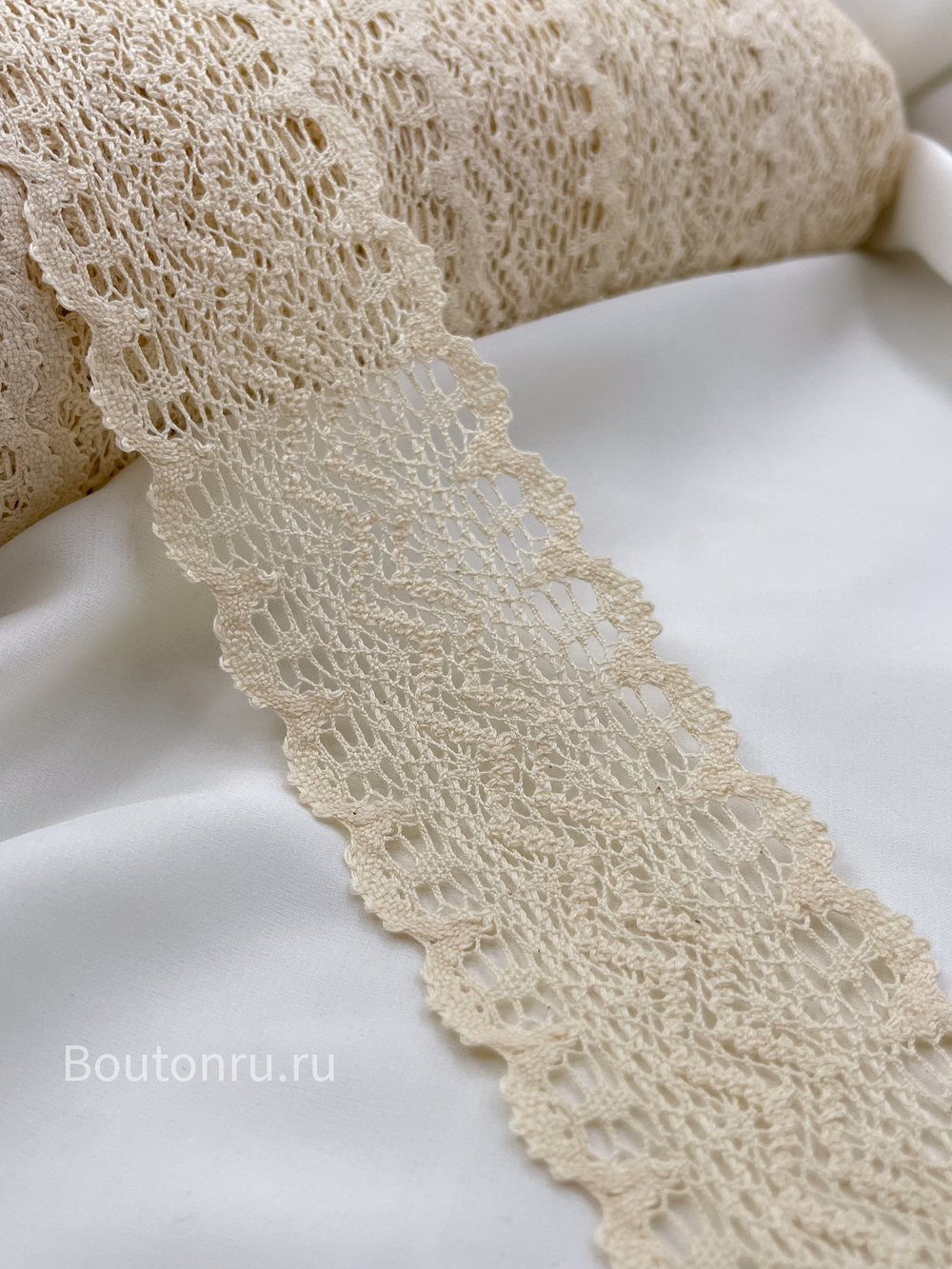 Кружево бежевое