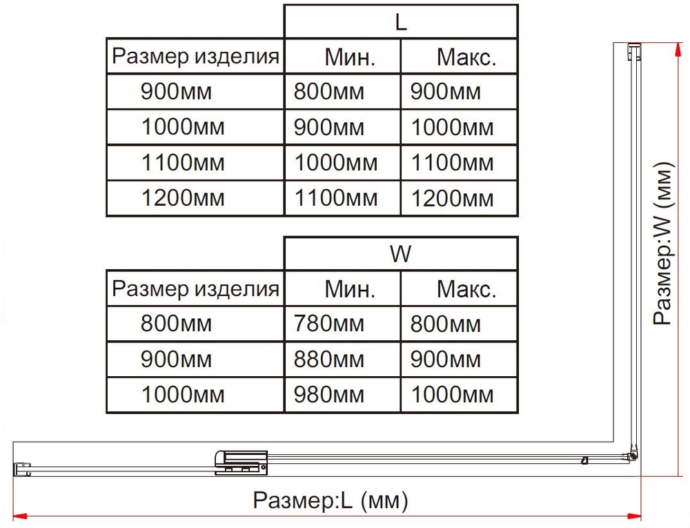 Душевой уголок Экстра (Extra) Vincea VSR-1E809090CLGM 800/900*900, вороненая сталь, стекло прозрачное