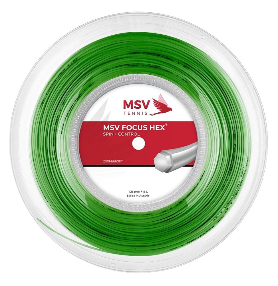 Теннисные струны MSV Focus Hex (200 m) - green