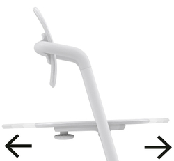 Стульчик для кормления Cybex Lemo 4 в 1 с мягкими чехлами Comfort Inlay All White/Pearl Pink