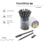 Ручка шариковая 0,38мм синяя "PointWrite Ice" (Bruno Visconti)