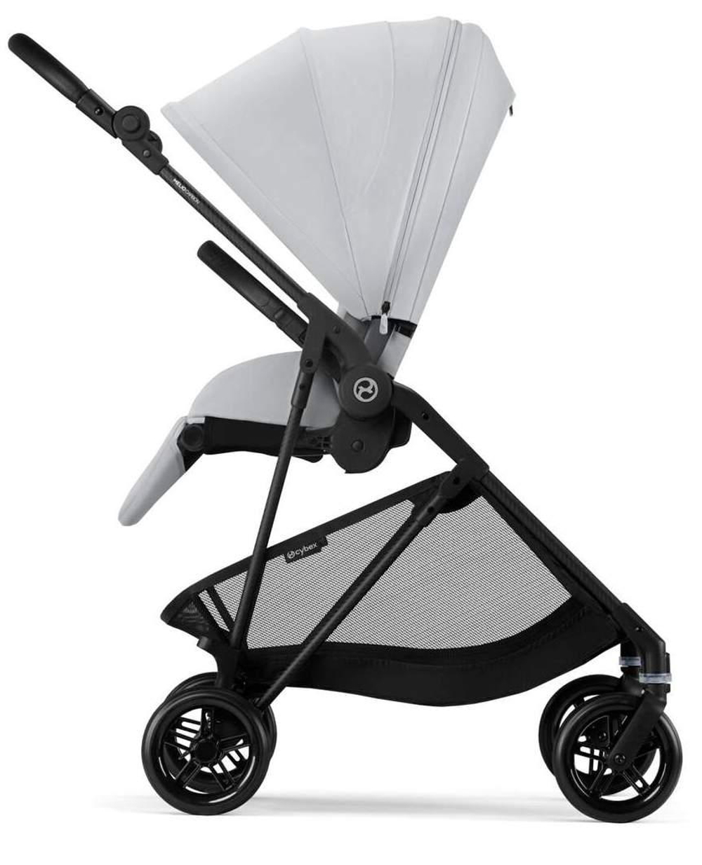 Прогулочная коляска Cybex Melio Carbon New Fog Grey с дождевиком