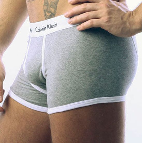 Мужские трусы боксеры Calvin Klein 365 Grey White