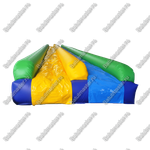Водная горка с надувным дном, герметичная ТУРБО "Цветная", 30*4*1 м.