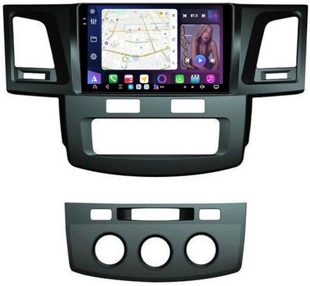 Магнитола для Toyota HiLux 7 2011-2015 - FarCar GX143M монитор 9.5" 2K QLED на Android 14, TS20, 6+128Гб, CarPlay, 4G SIM-слот