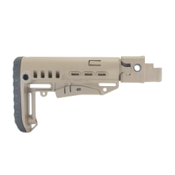 Складной приклад АК-74, DLG Tactical. Черный
