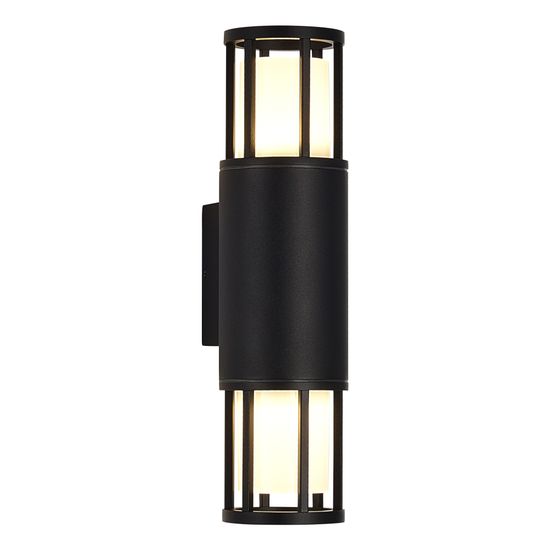 SL9017.401.02 Светильник уличный настенный ST-Luce черный/черный GU10 2*15W MESA