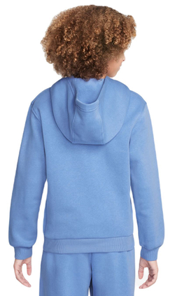 Кофта для девочки теннисная  Nike Club Fleece Full-Zip Hoodie - белый