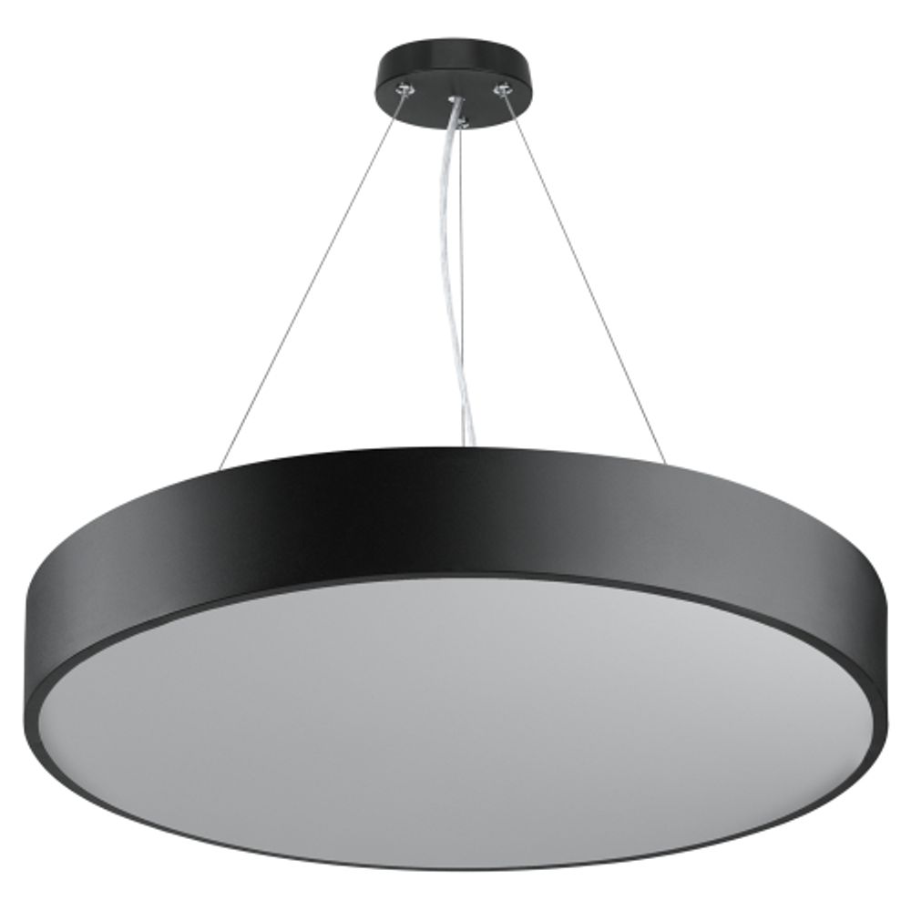 Светильник LED ЭРА Geometria SPO-132-B-40K-088 Ring 88Вт 4000К 8200Лм 800*800*80 черный подвесной драйвер внутри | Декоративные светильники Geometria