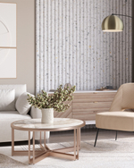 Журнальный столик Алиада 90х90 см светлая керамика сталь шампань