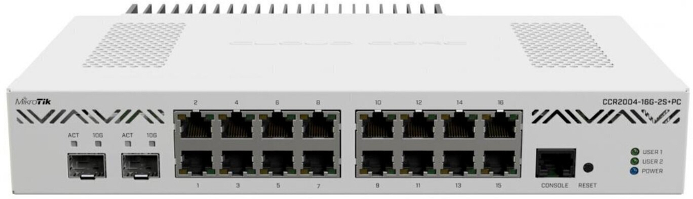 Коммутатор MikroTik CCR2004-16G-2S+PC 16G 2SFP