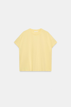 ZARA ФУТБОЛКА С КОРОТКИМИ РУКАВАМИ, ЖЕЛТЫЙ