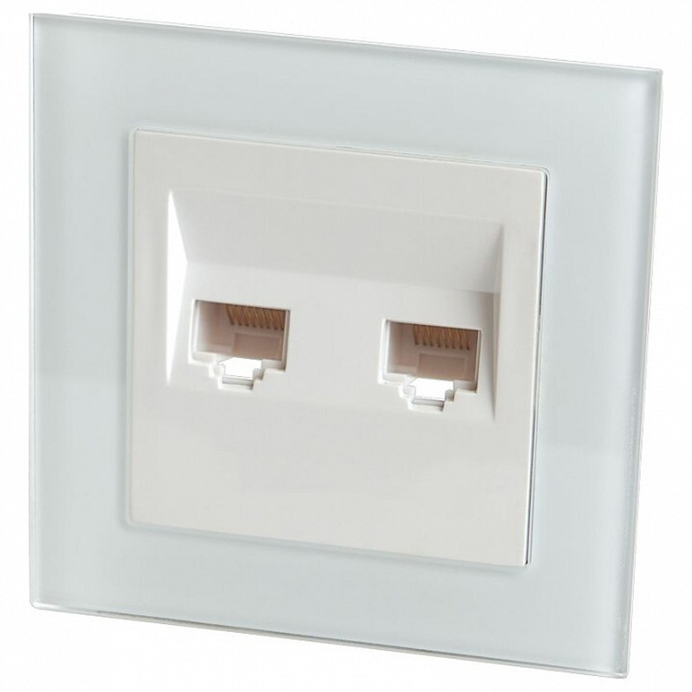 Розетка Ethernet RJ-45 STEKKER 39246