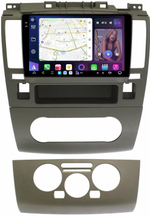 Магнитола для Nissan Tiida C11 2004-2013 (кондиционер/климат с прямоугольным экранчиком, рамка серая) - FarCar XXL9-1148CN монитор 9.5" 2K QLED на Android 14, TS20, 8+256Гб, CarPlay, 4G SIM-слот