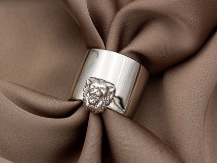 Кольцо широкое "Lion", 16,5мм