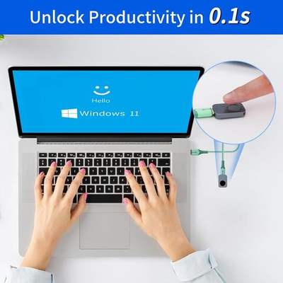 XBUNNY Windows Hello Fingerprint Reader — оффлайн-менеджер паролей c биометрический сканер