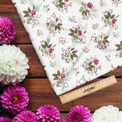 Ткань шифон нежные букеты